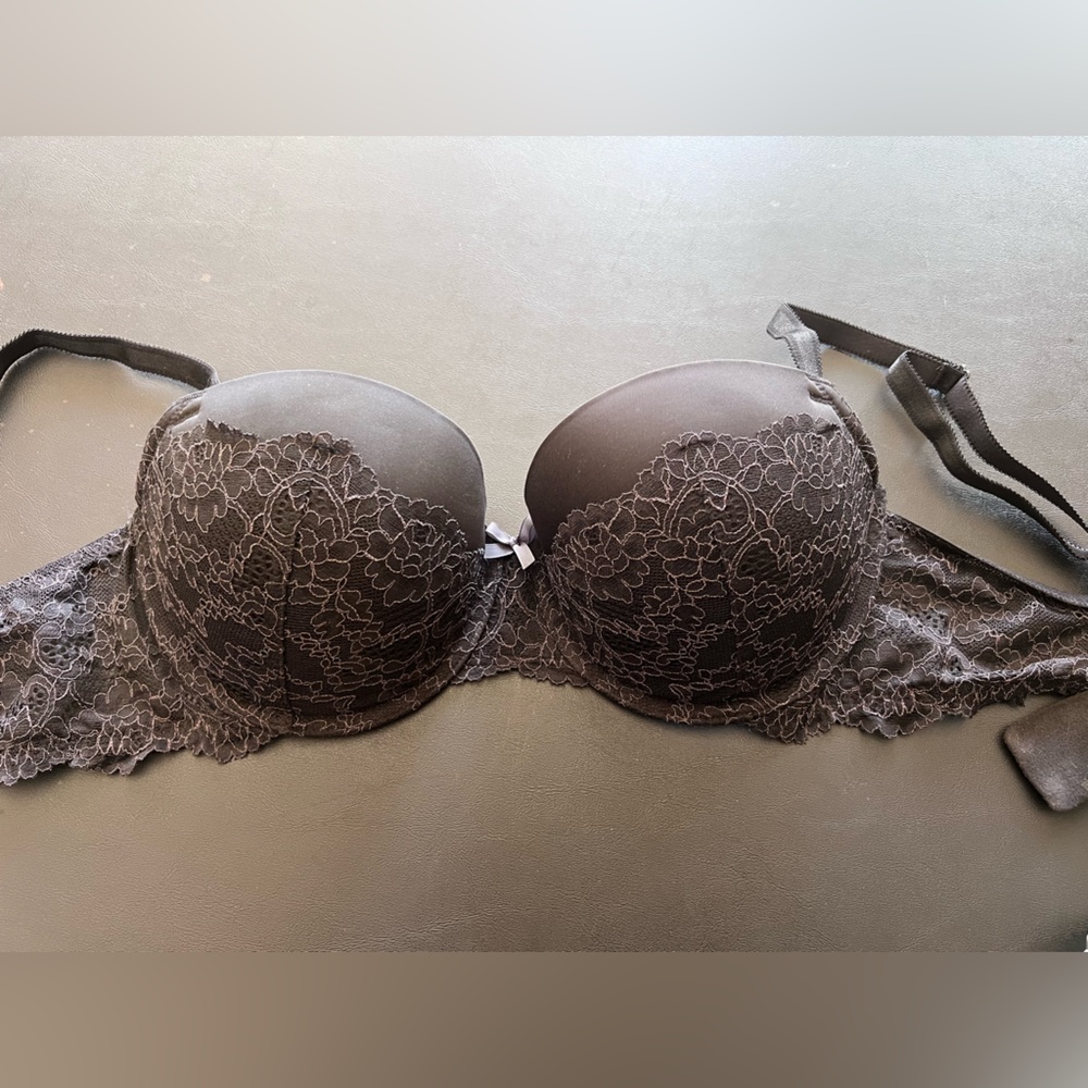 Victoria's Secret Dream Angels Black Lace Balconet bra
